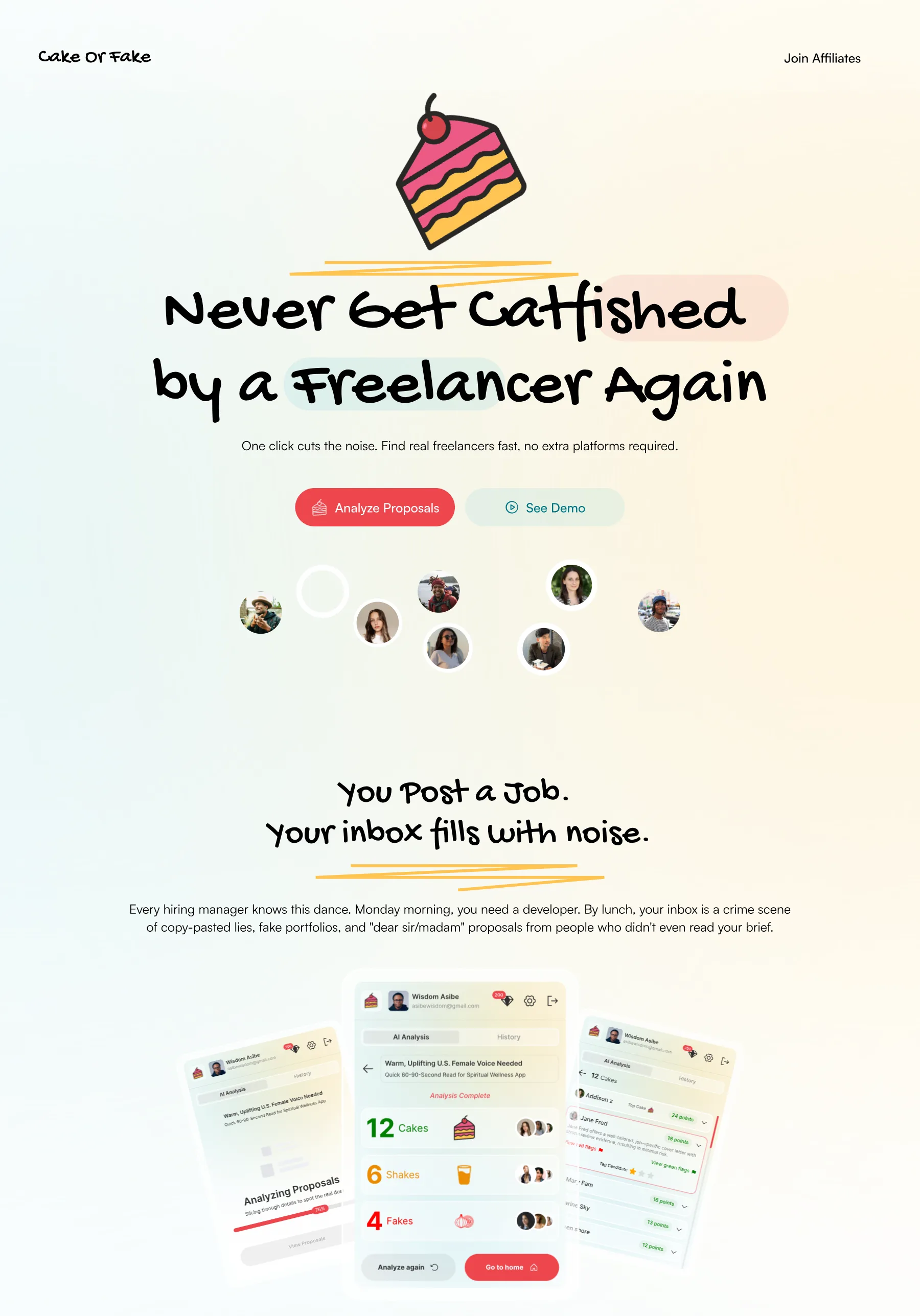 Cake or Fake product page